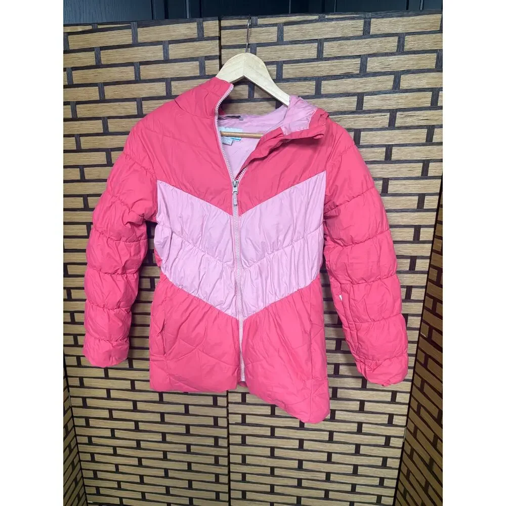 Columbia Pink‎ Puffer Jacket Girls Size Large